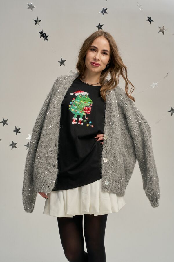 Футболка новогодний жабёнок