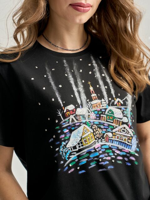 Футболка ночь перед рождеством