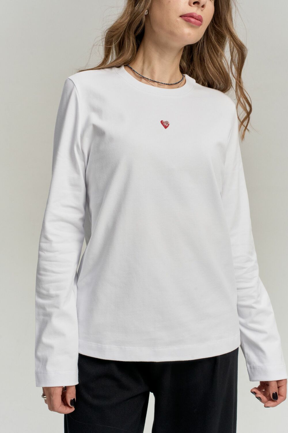 Лонгслив с сердечком