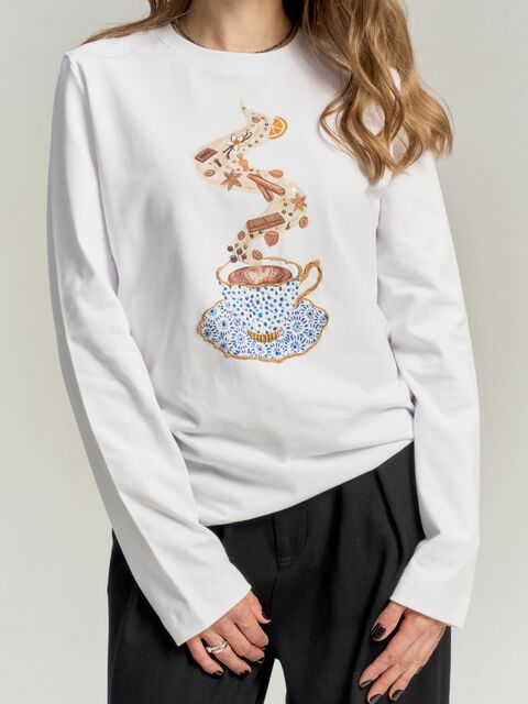 Лонгслив для любителей кофе