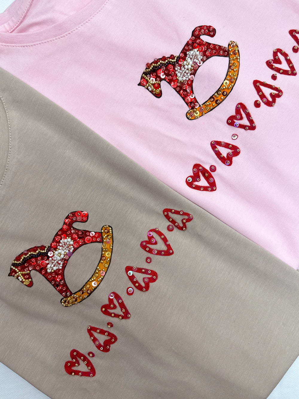 Футболка коник розовая