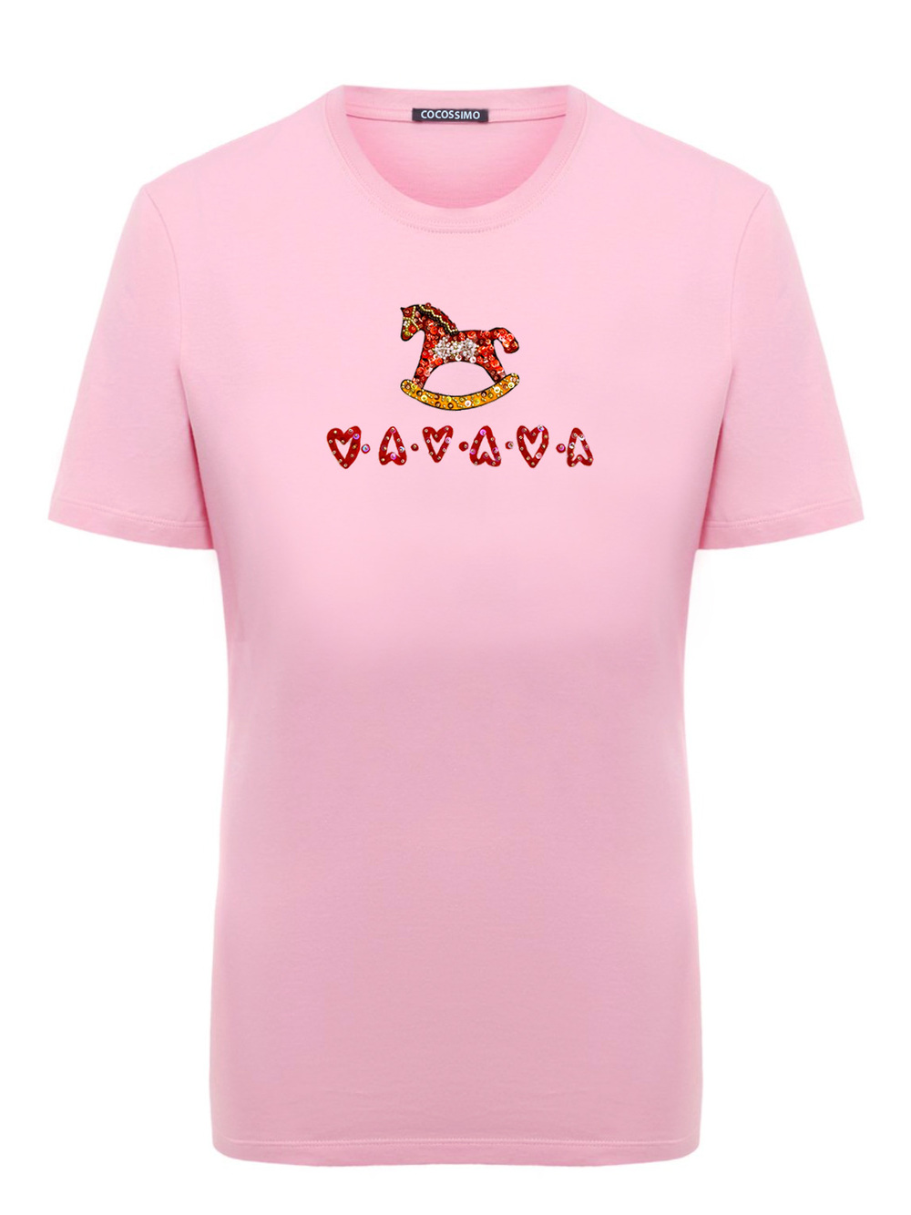 Футболка коник розовая