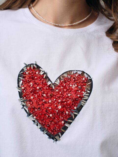 Футболка сердце