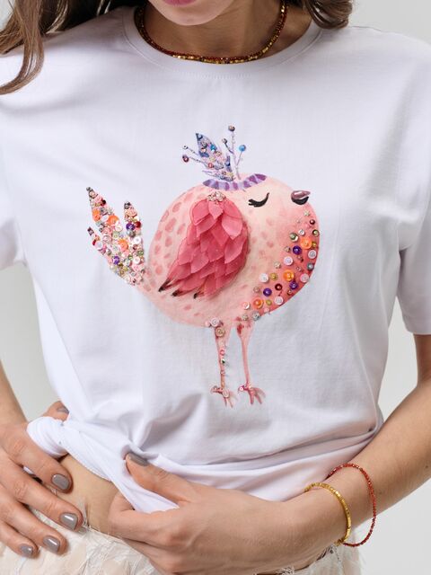 Футболка кокетка