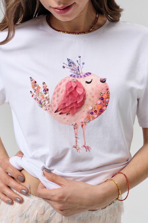 Футболка кокетка