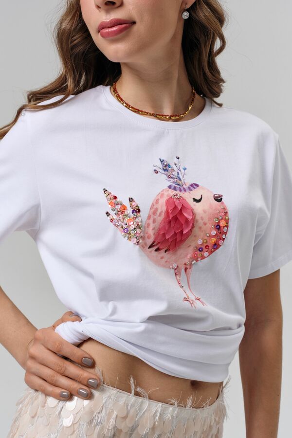 Футболка кокетка