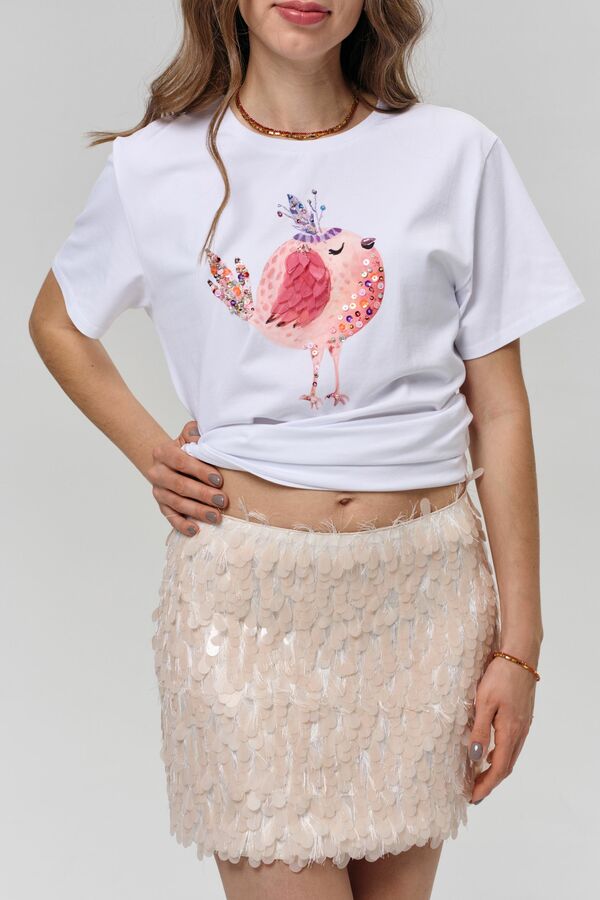 Футболка кокетка