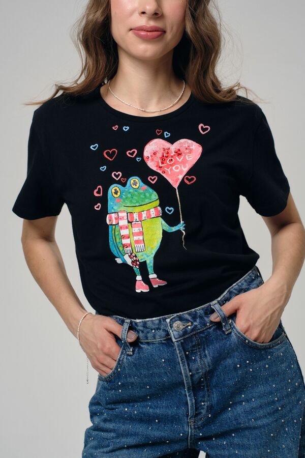 Футболка влюблённый жабёнок