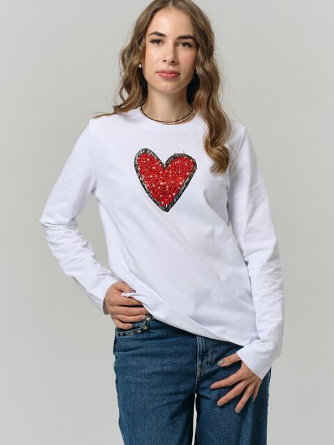 Лонгслив с сердцем