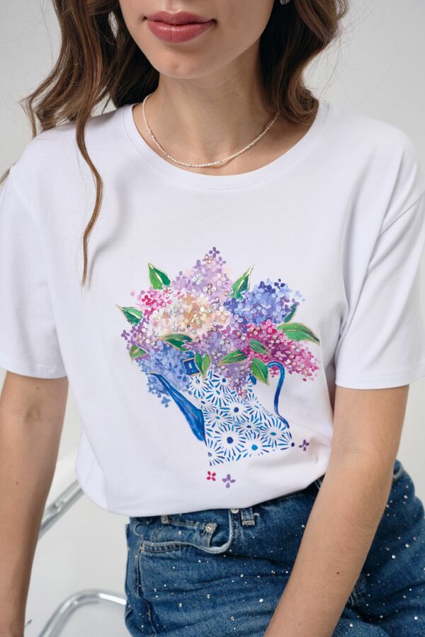 Футболка сирень