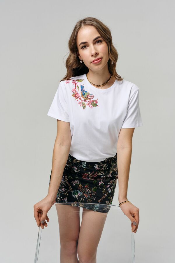 Футболка с птичкой