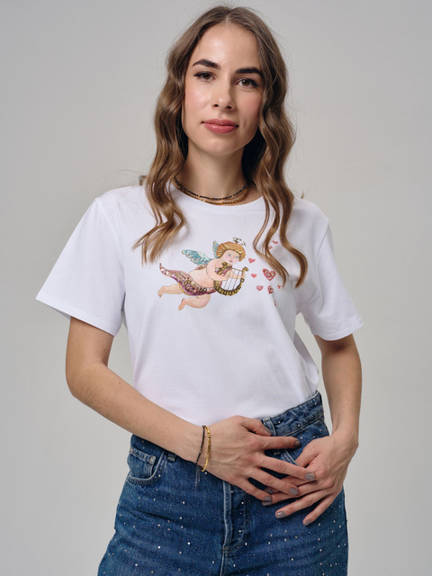 Футболка ангел с лирой