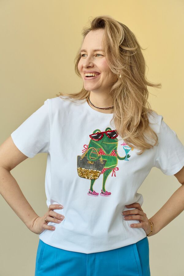 Футболка жабенция на отдыхе