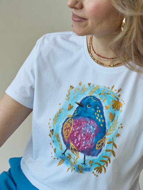 Футболка малиновка