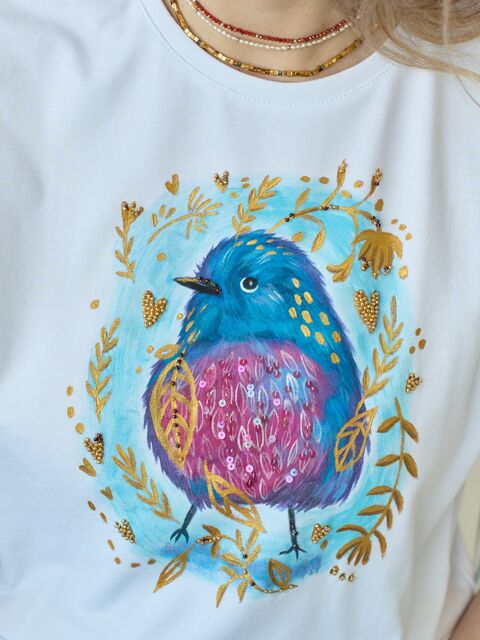 Футболка малиновка