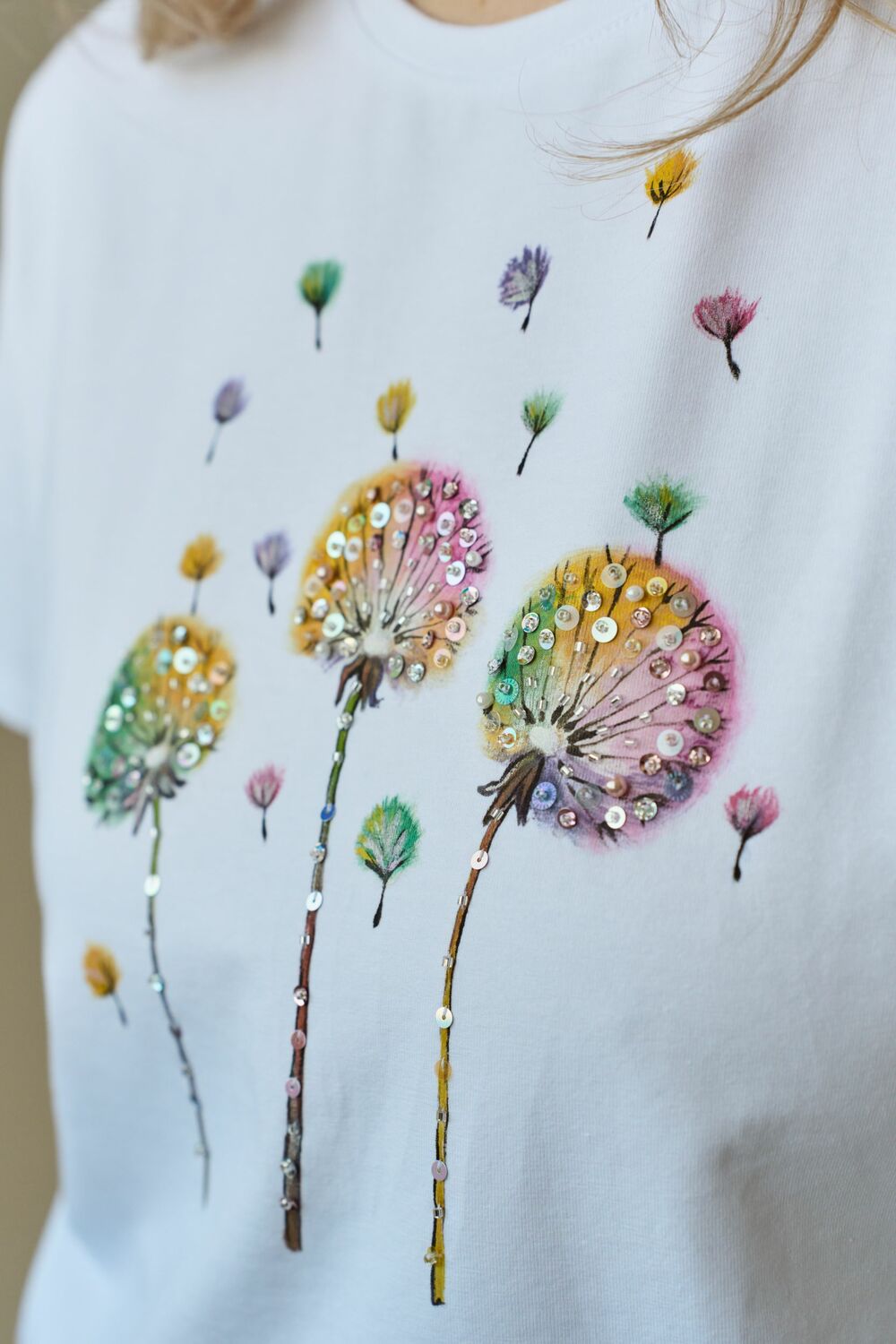 Футболка одуванчики