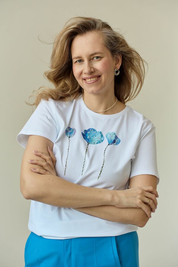 Футболка ирисы