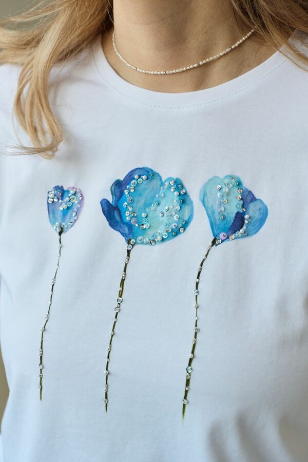 Футболка ирисы