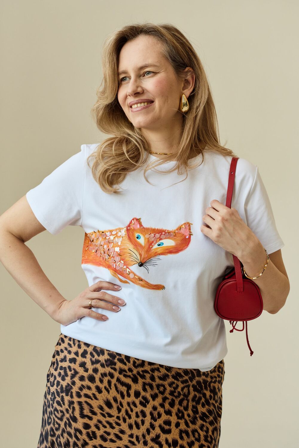 Футболка с лисой