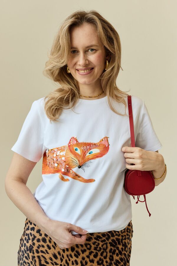 Футболка с лисой