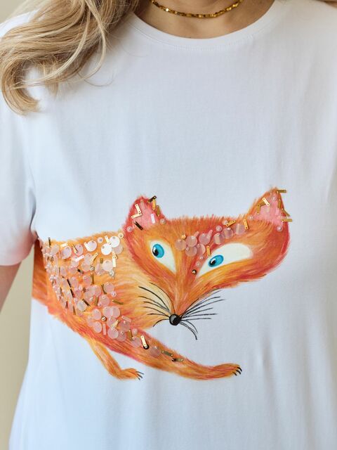 Футболка с лисой