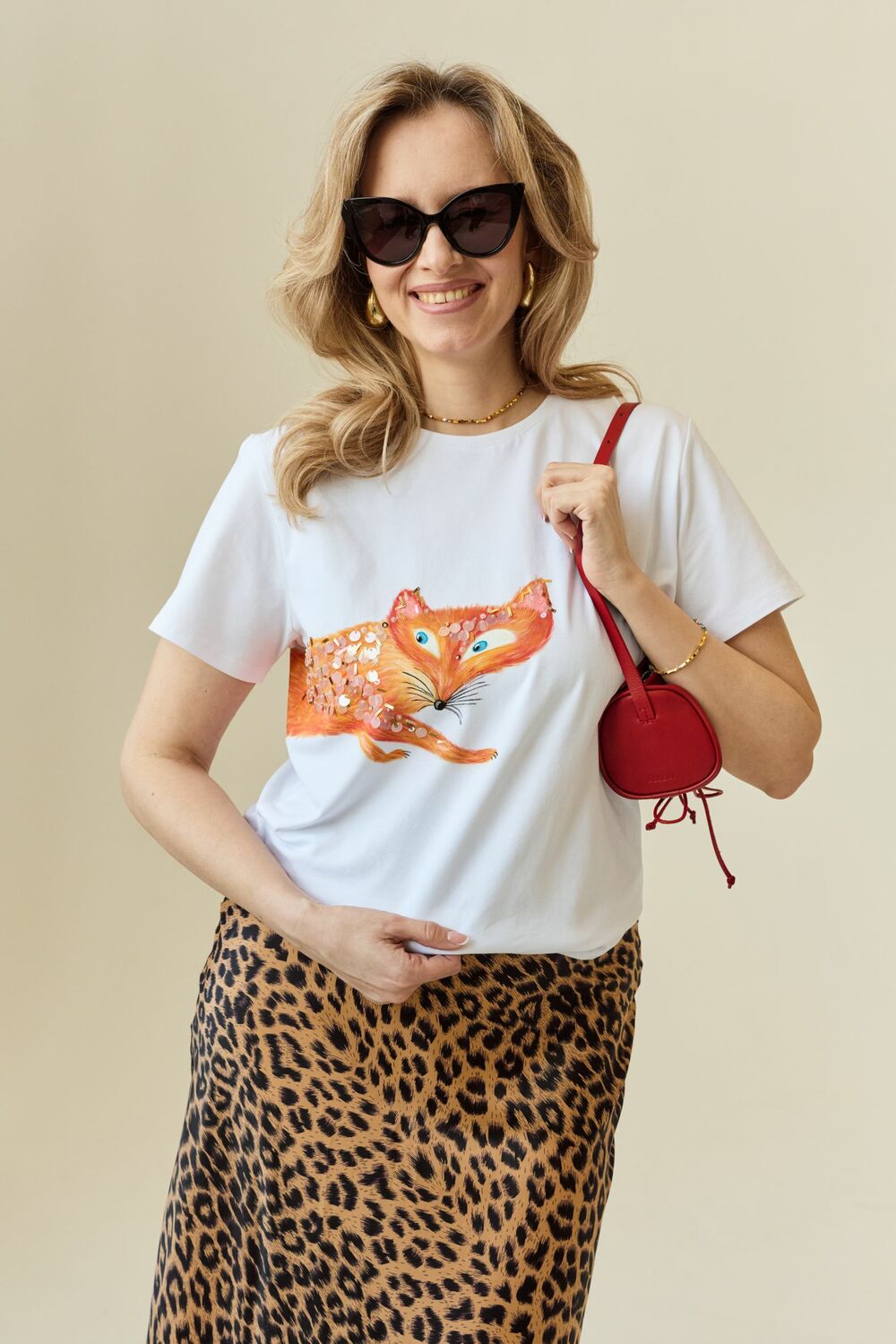 Футболка с лисой