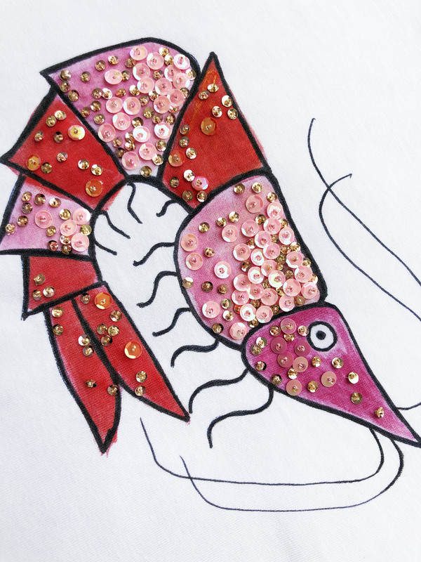 Футболка креветка