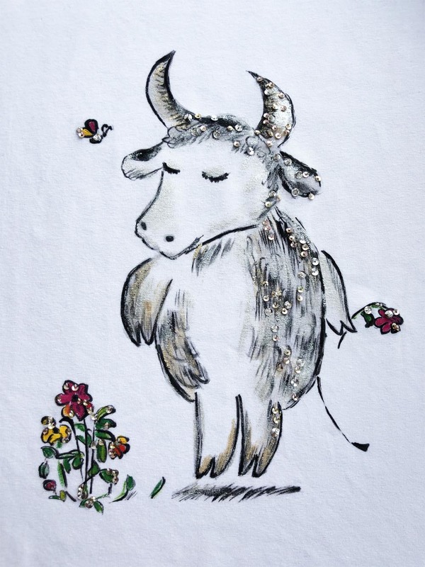 Футболка коровка