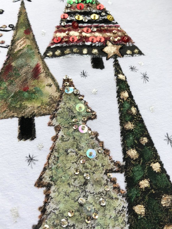 Футболка елки новогодние