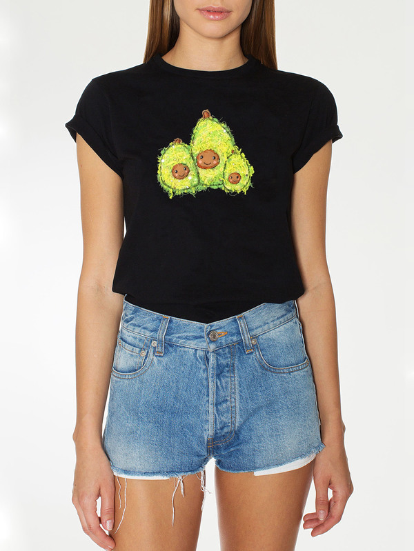 Футболка с авокадо черная