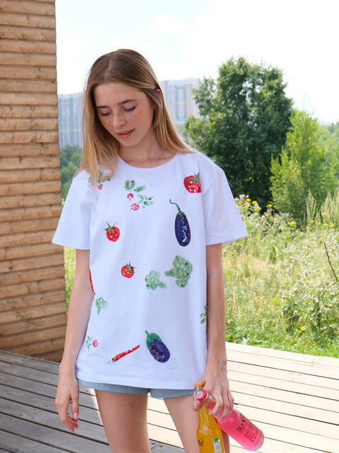 Футболка овощи