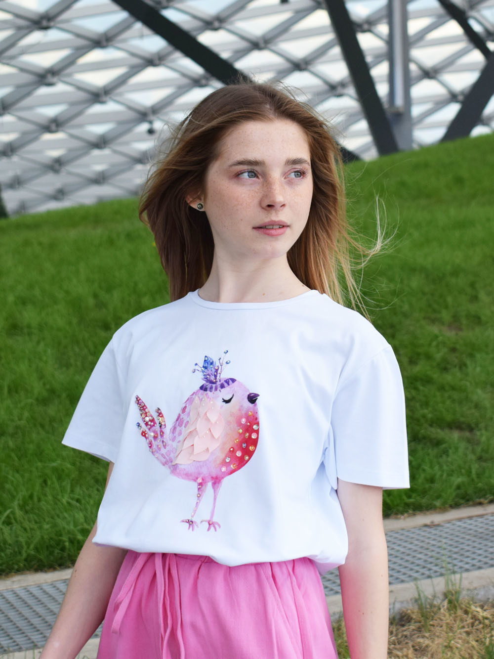 Футболка кокетка