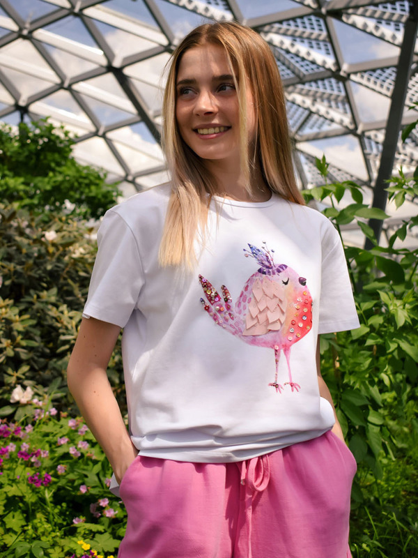 Футболка кокетка